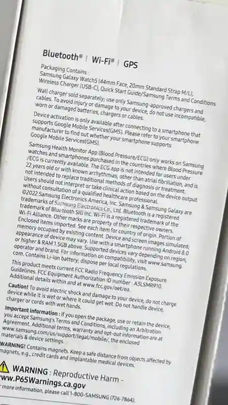 Samsung Galaxy Watch 5 44mm - Vue 1