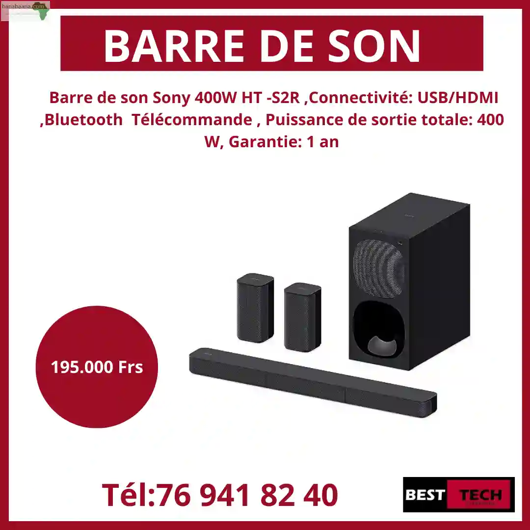 Barre DE SON Sony ET Smart Technology A Vendr - Vue 4