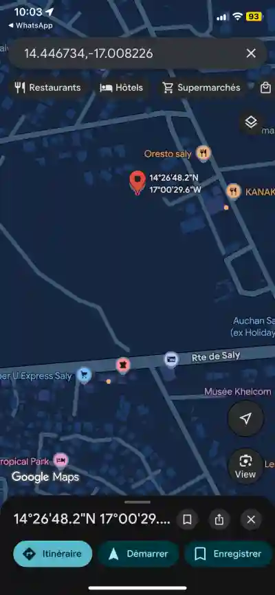 Terrain 500 Mètres Carrés à Vendre à Saly Sén à Mbour - Vue 1