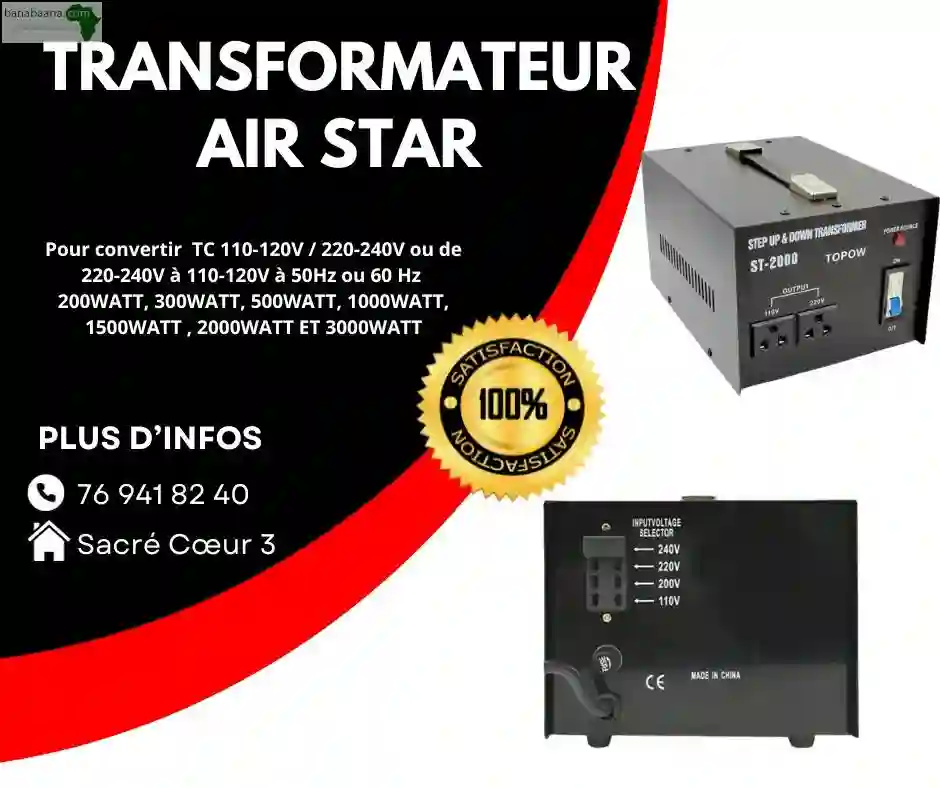 Transformateur AIR Star Disponible AU Senegal