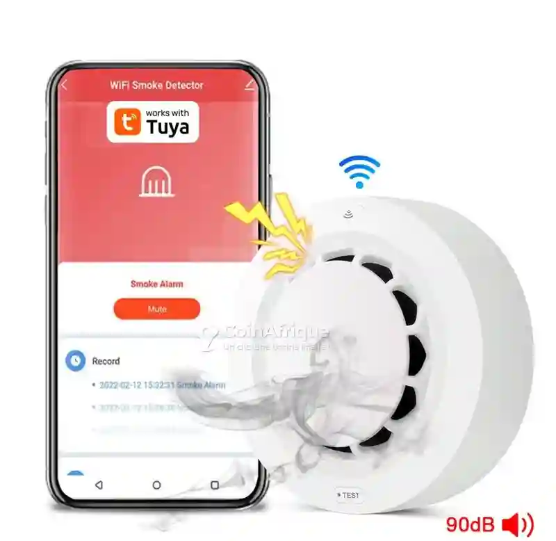 Détecteur de Fumée Tuya Wifi - Vue 1