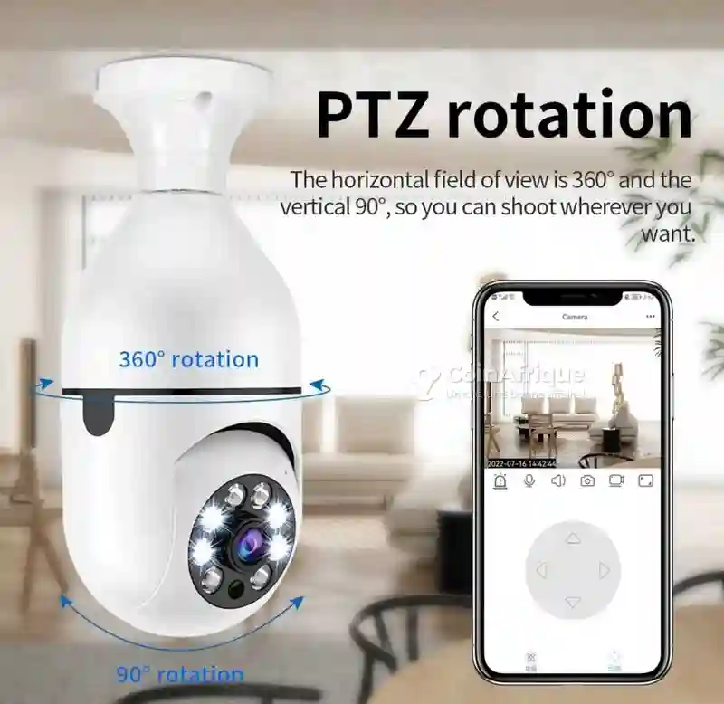 Caméra Ampoule Wifi - Vue 1