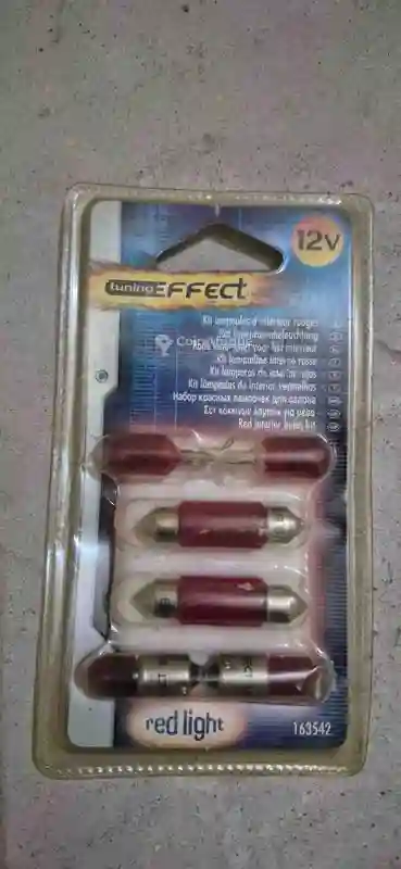 Kit Ampoules D'intérieur Rouges 12V Tuning - Vue 1