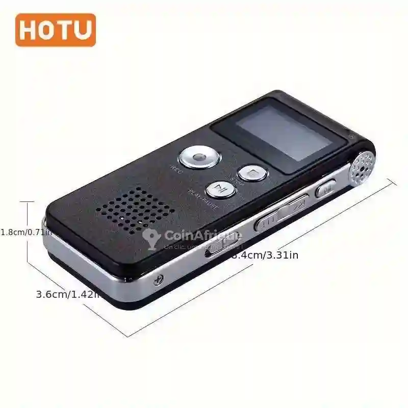 Dictaphone Enregistreur Vocal Numérique 8 go Violet - Vue 2