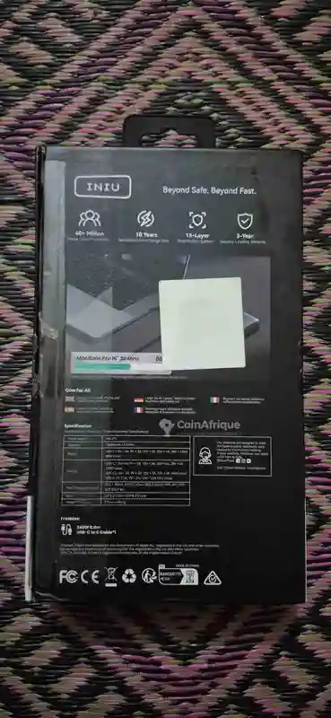 Iniu Léopard Power 140w Turbo Fast Power Bank - Vue 2