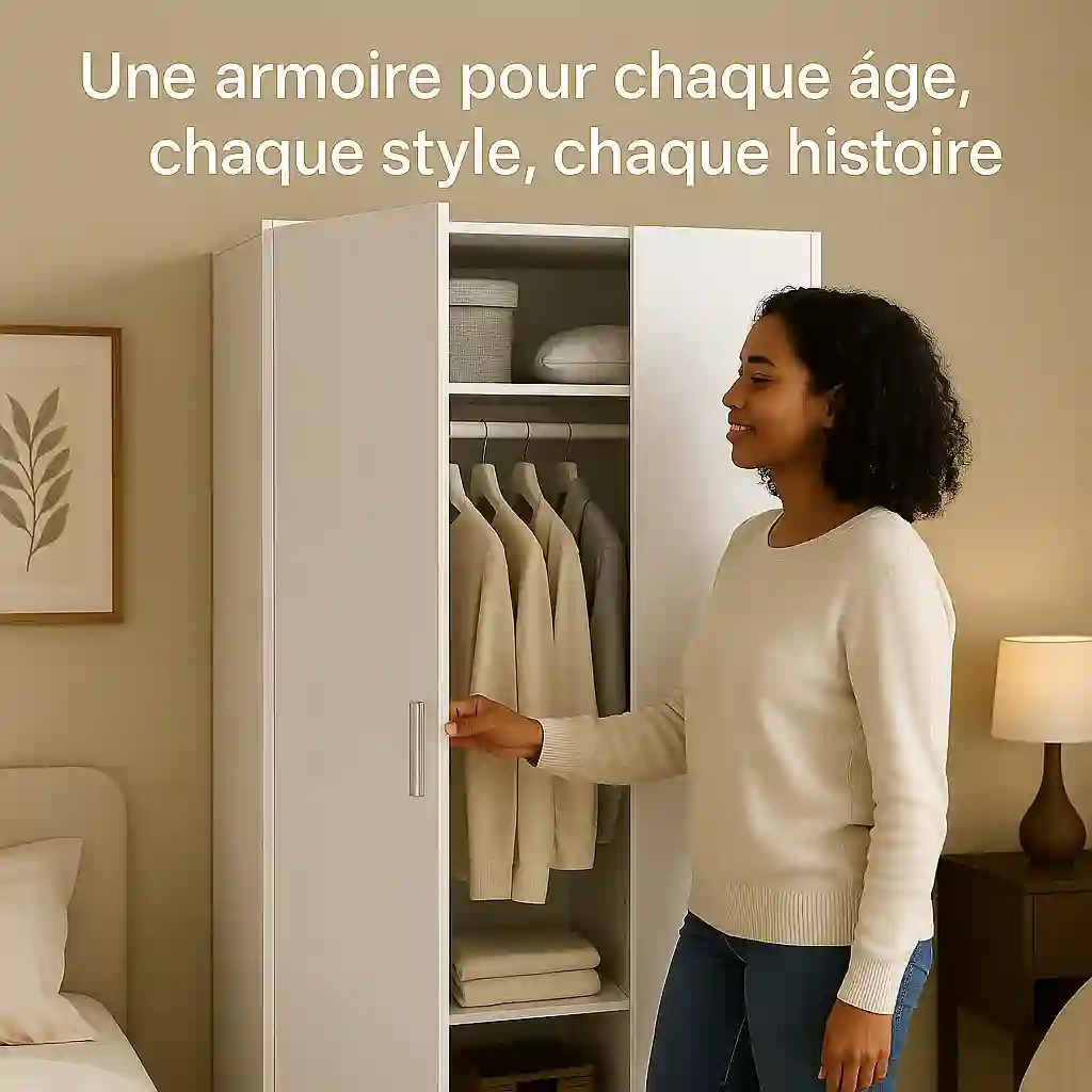  « Armoire blanche : offrez un cadeau qui dure. »