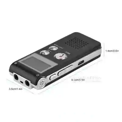 Dictaphone Enregistreur Vocal Numérique 8 go Noir - Vue 3