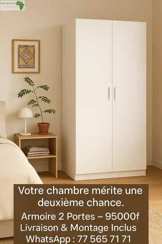 Armoire Blanche la Discipline Commence Chez - Vue 1