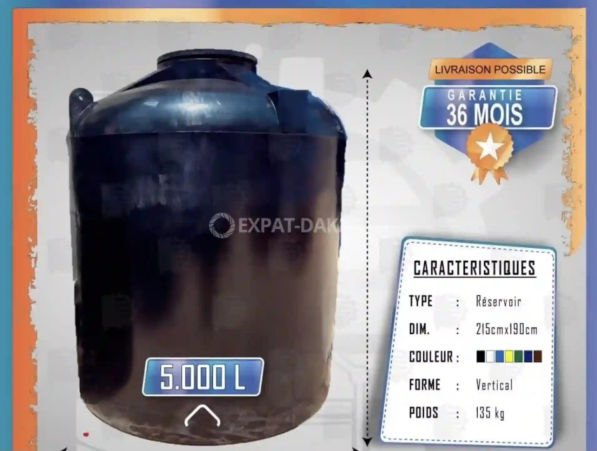 Reservoir d'eau - Vue 1