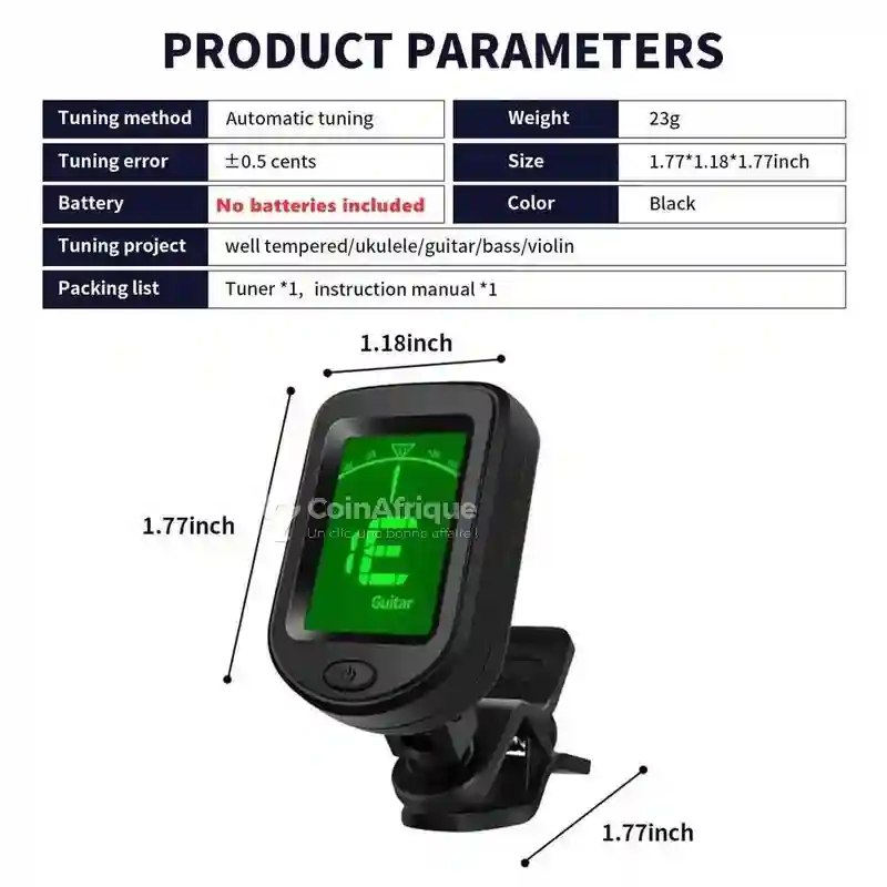 Accordeur de Guitare Numérique - Vue 4