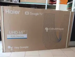 Smart Haier Google TV 65&quot UHD 4K Full Options