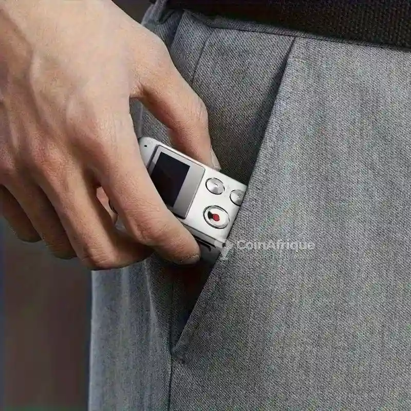 Dictaphone Enregistreur Vocal Numérique Avec Écran LCD 8 Go Gris - Vue 5