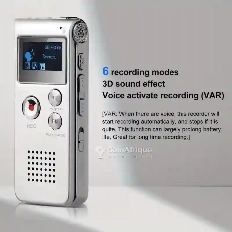 Dictaphone Enregistreur Vocal 8 Go - Vue 2