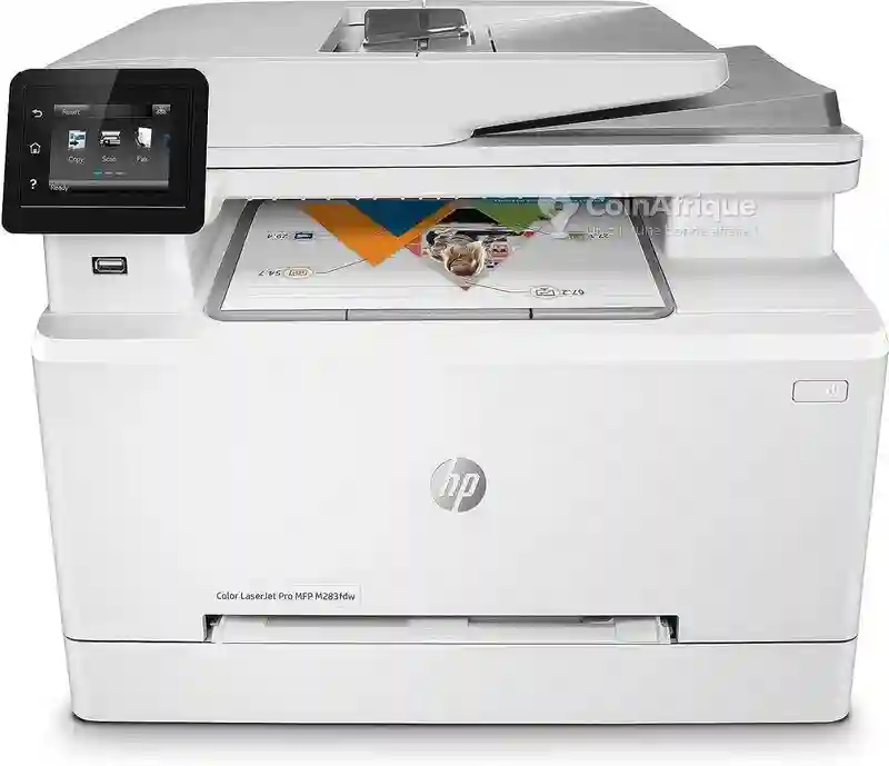Imprimante Laser Couleur hp M283fdw - Recto-verso Auto - Vue 4