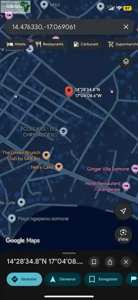 Terrain de 1200m2 à Vendre à Somone Sénég - Vue 2