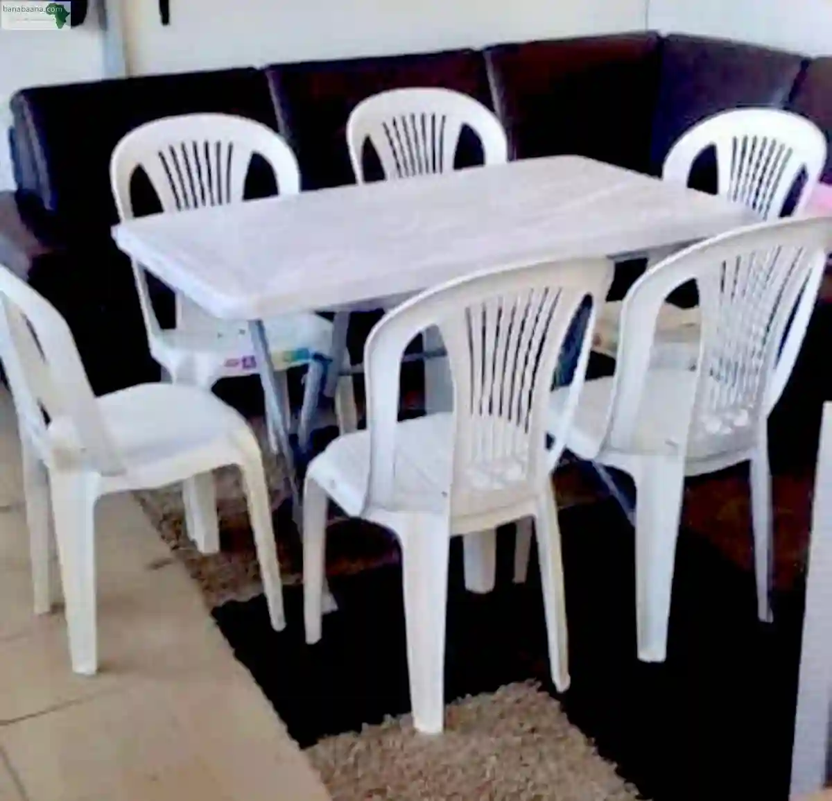 Table Blanc 1m20cm Chaise Plastique Origina - Vue 1