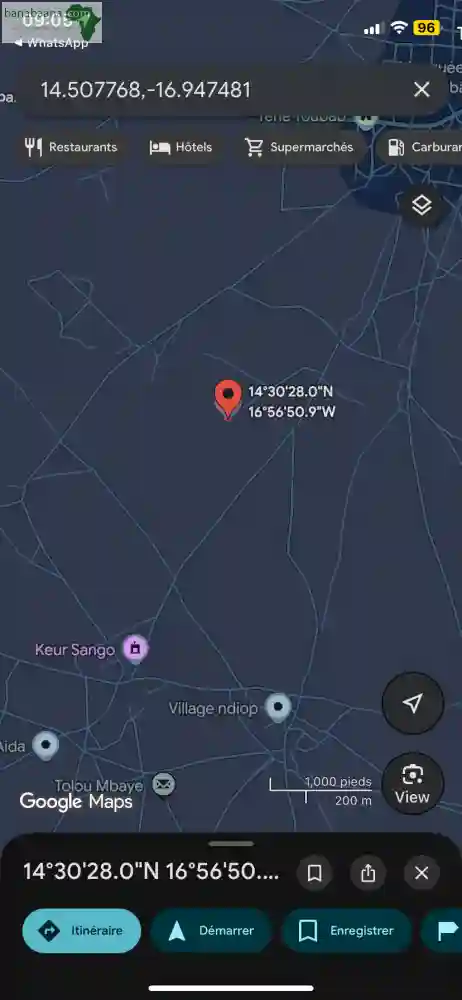 Terrain de 225 Mètres Carrés à Vendre à T - Vue 2