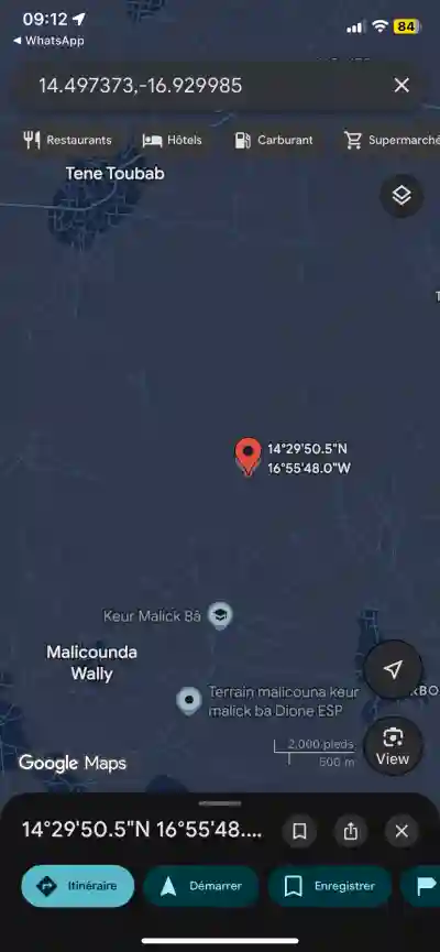 Terrain 225 Mètres Carrés à Vendre à Malicound à Mbour - Vue 2