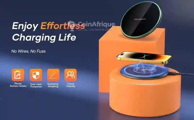 Pad Chargeur Sans fil à Induction qi 15 Watts - Vue 2