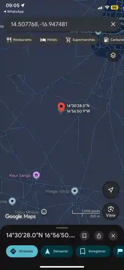 Terrains 225 Mètres Carrés à Vendre à Tène to à Mbour - Vue 1