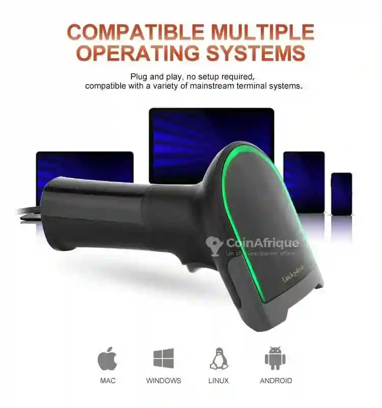 Scanner Filaire Luckydoor L500 1d2d usb - Robuste - Vue 2